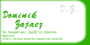 dominik zajacz business card